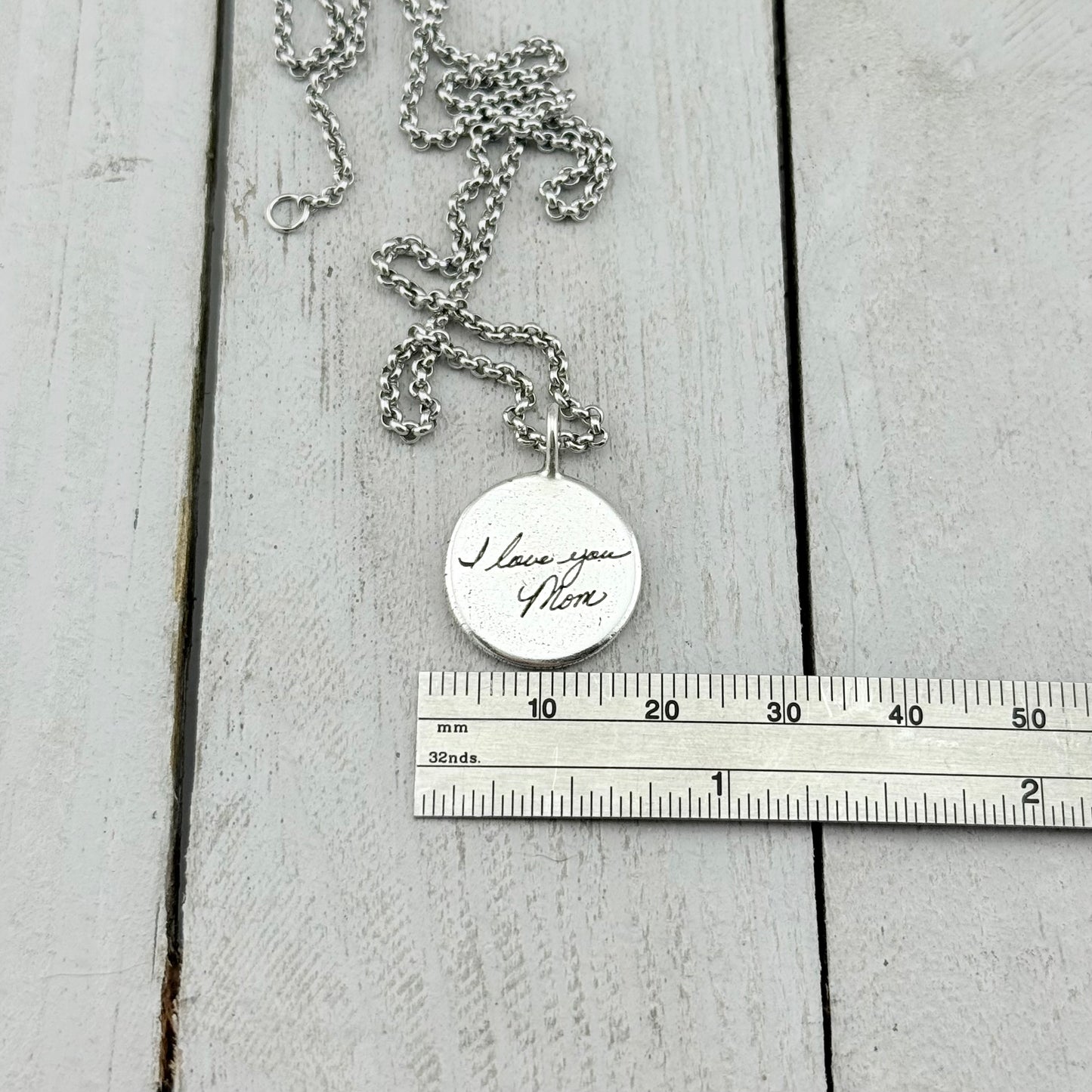 Sterling Silver Handwriting Charm