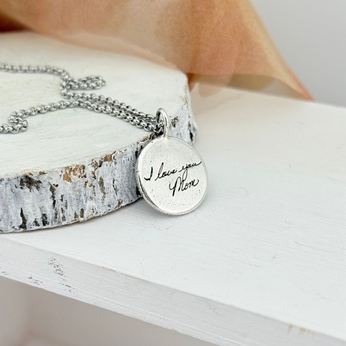 Sterling Silver Handwriting Charm