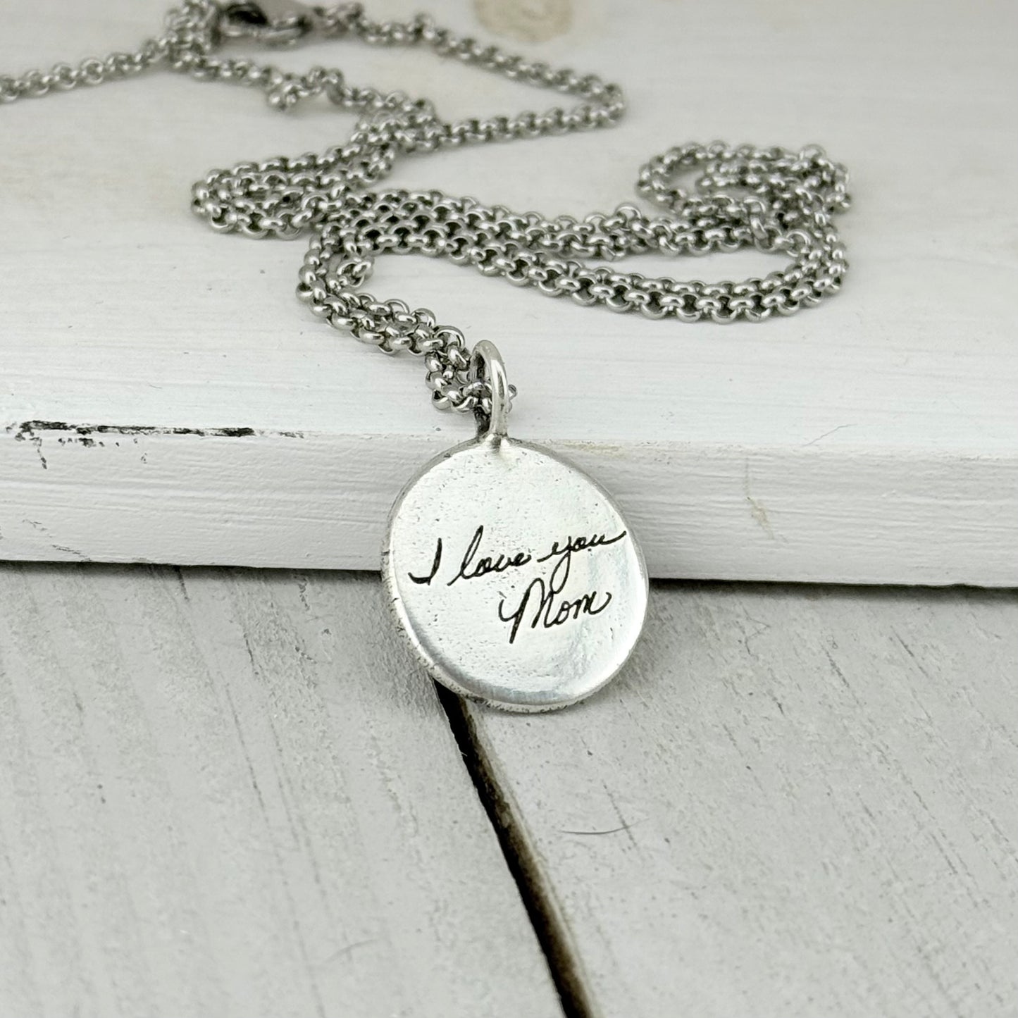 Sterling Silver Handwriting Charm