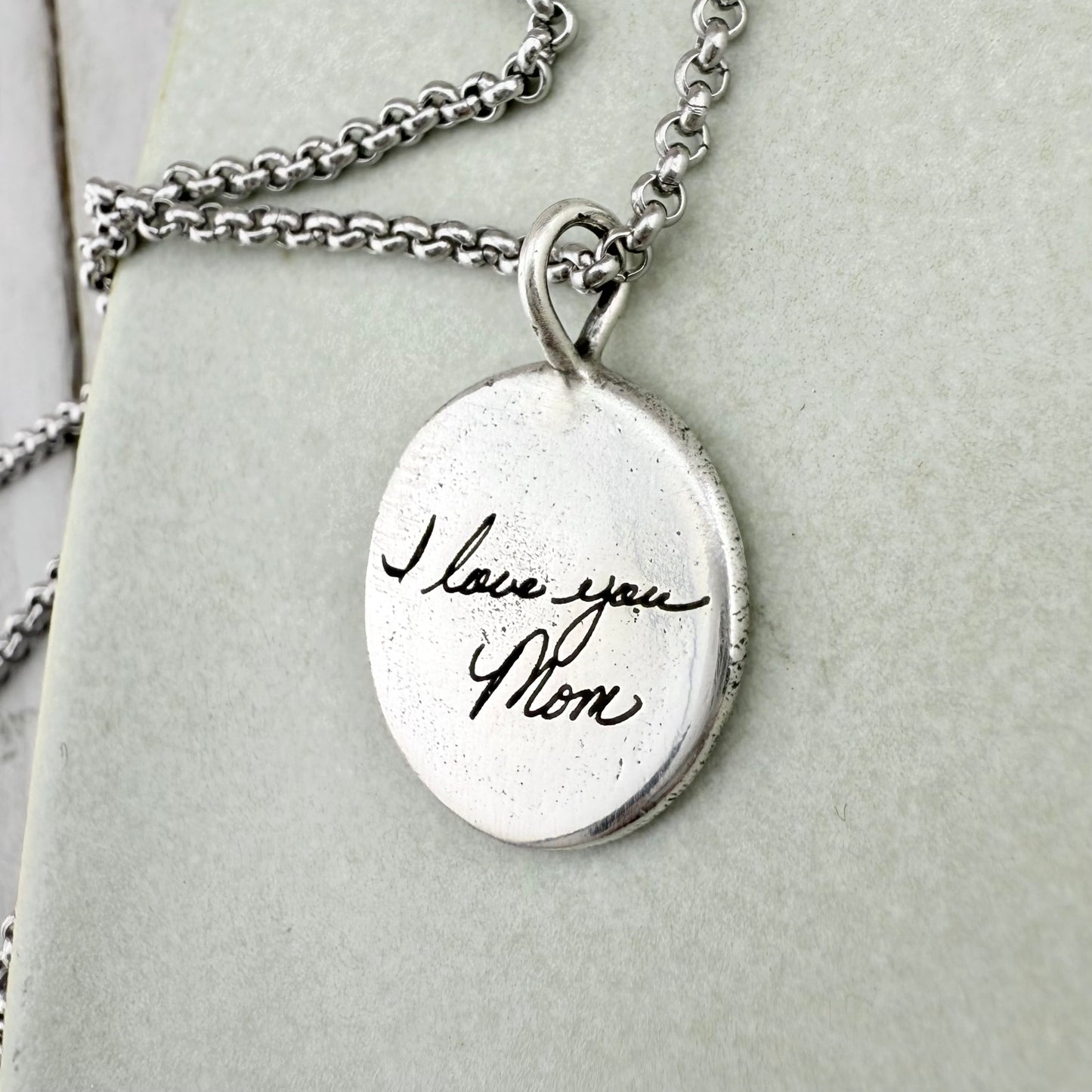 Sterling Silver Handwriting Charm