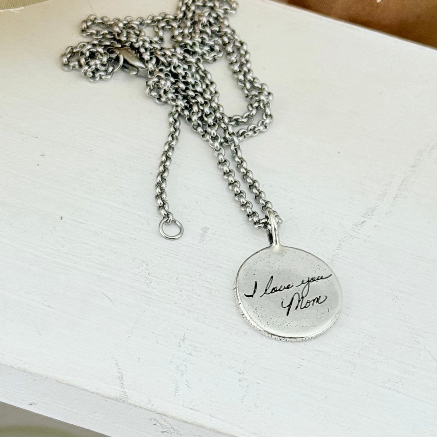 Sterling Silver Handwriting Charm