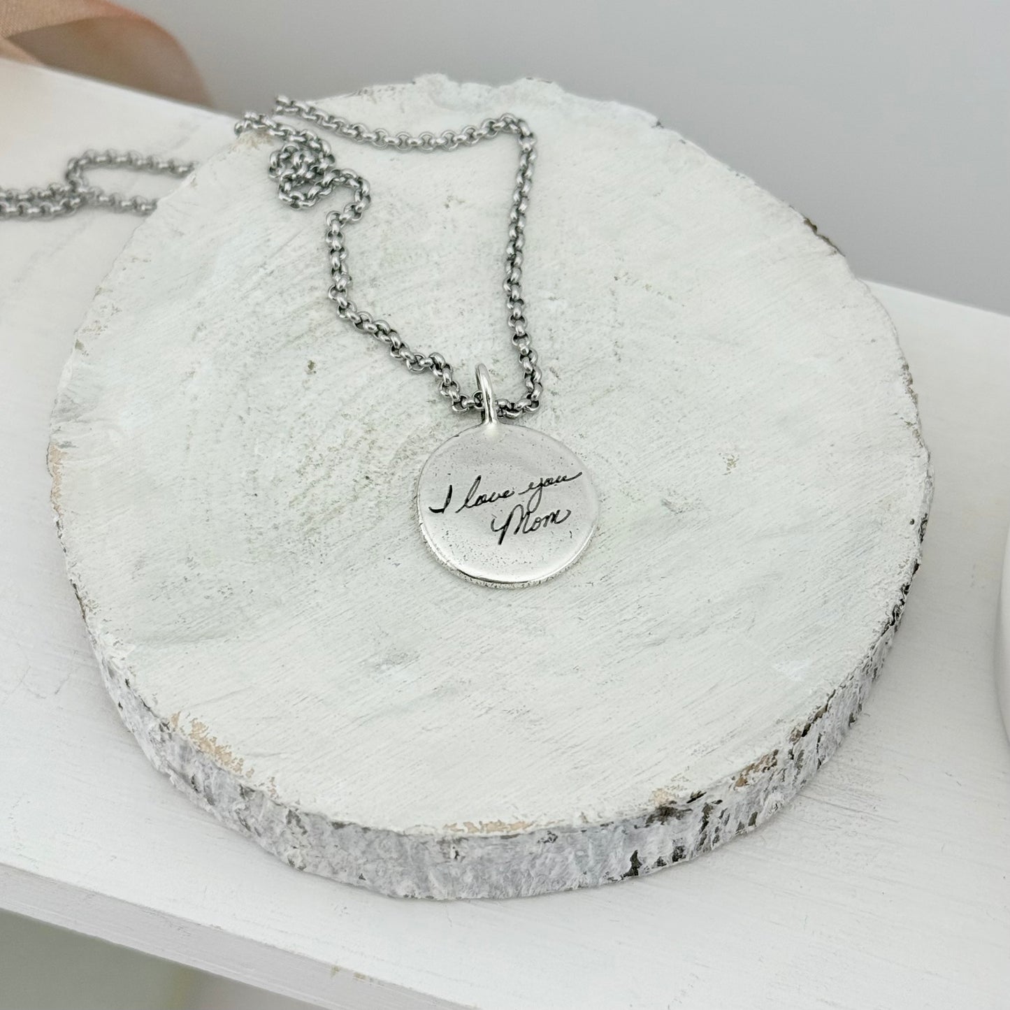 Sterling Silver Handwriting Charm