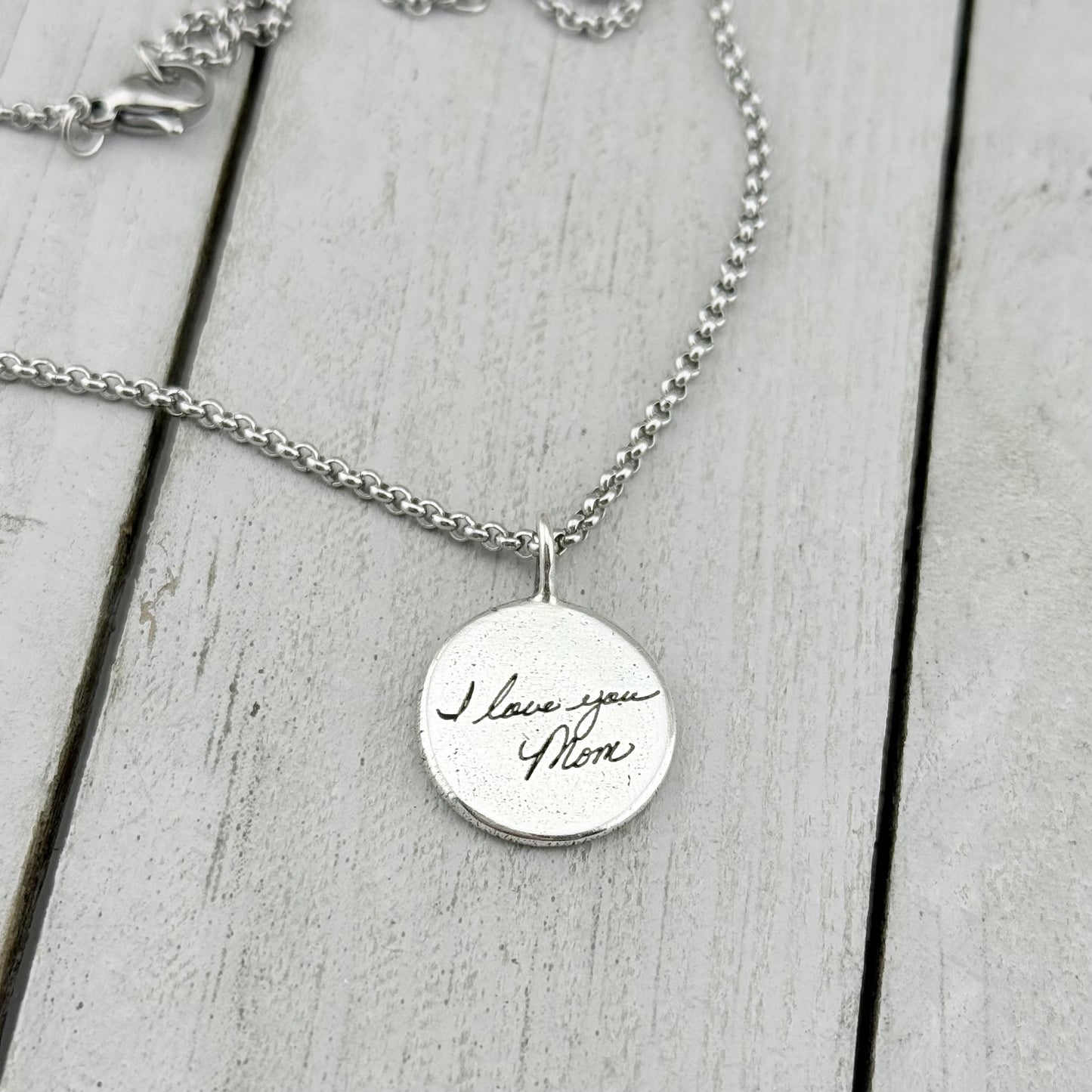 Sterling Silver Handwriting Charm