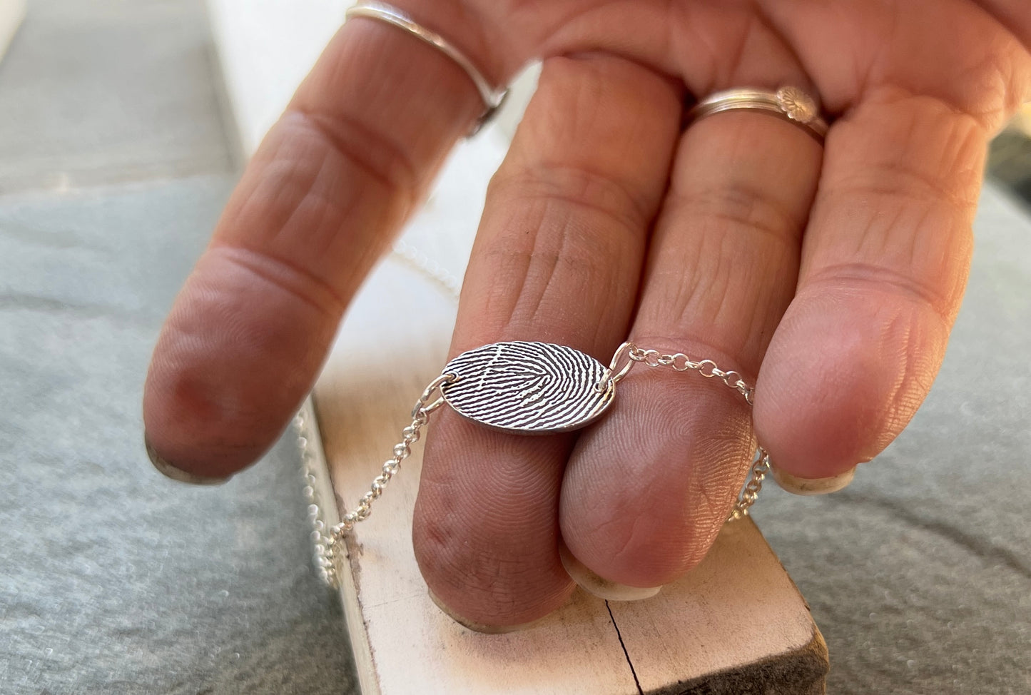 Adjustable Fingerprint Bracelet