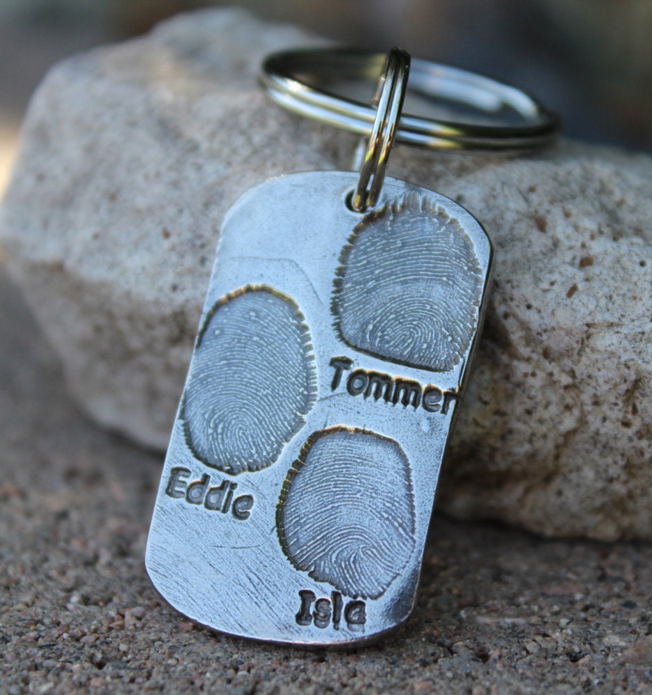 Child's Fingerprint Keychain