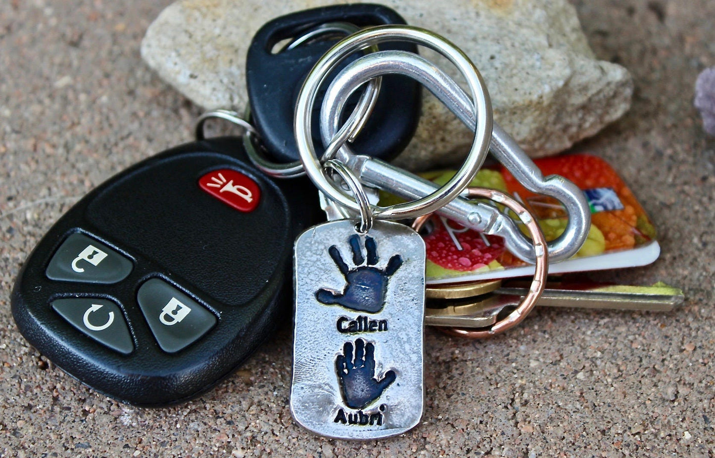 Real Handprints Keychain