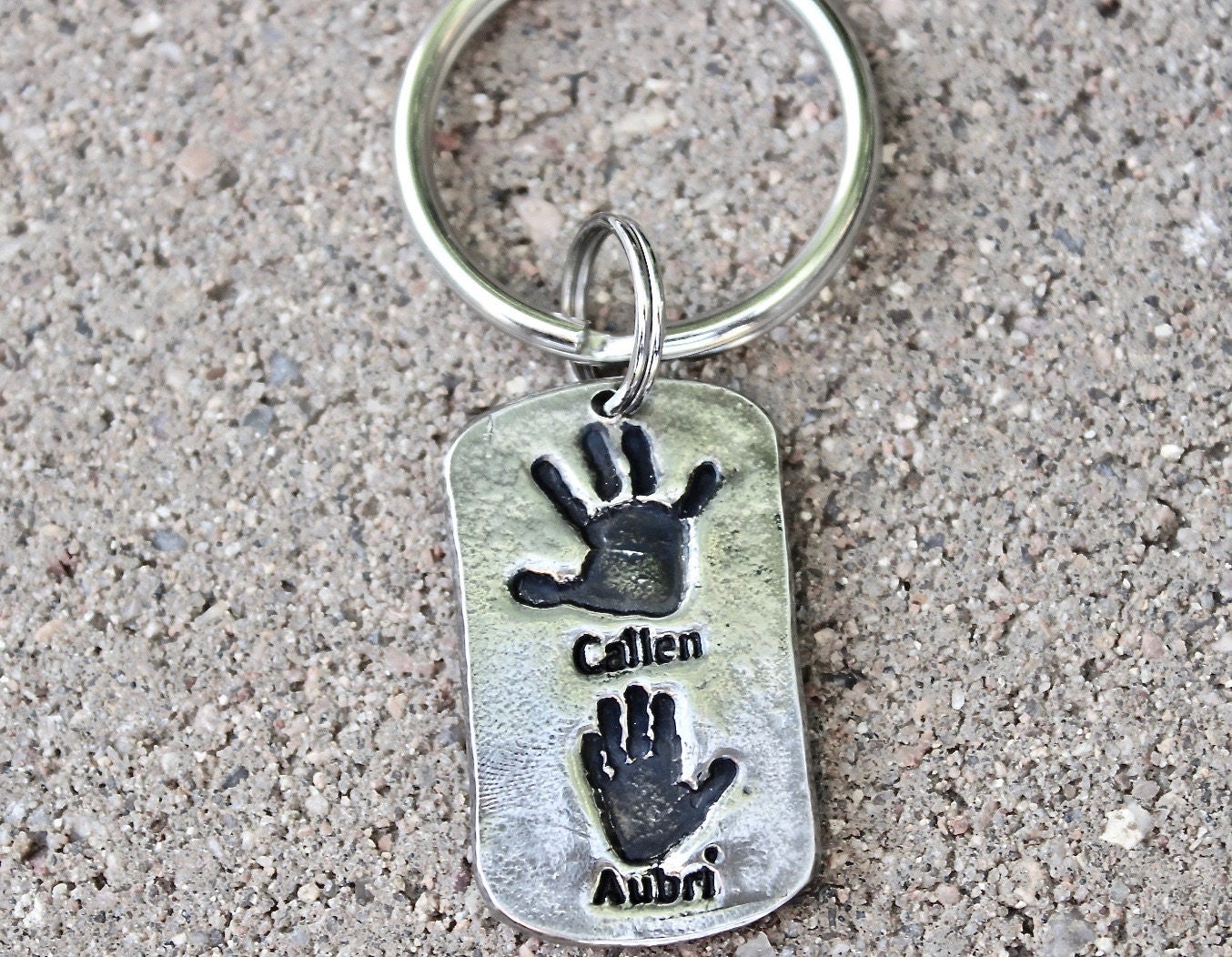 Real Handprints Keychain