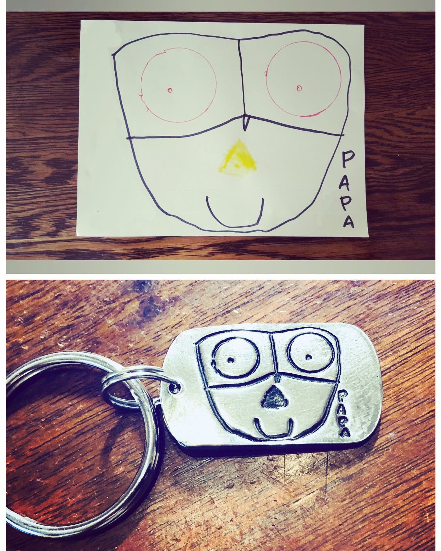 Child's Artwork Keychain