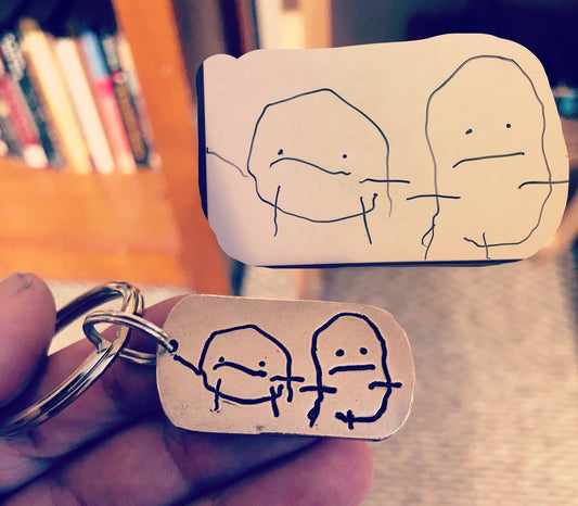 Child's Artwork Keychain