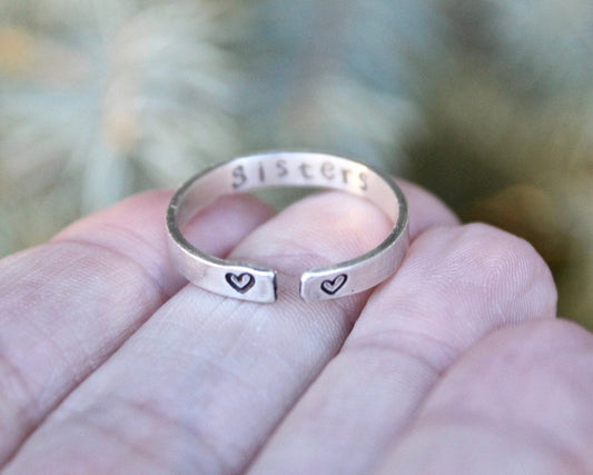 Sisters Ring Adjustable and Sterling Silver