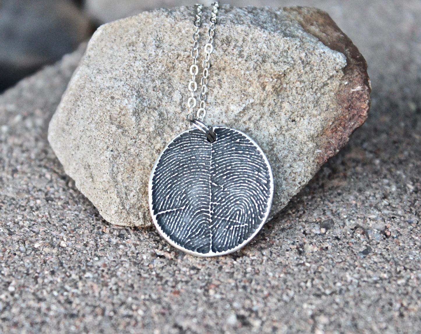 Two Fingerprint Necklace