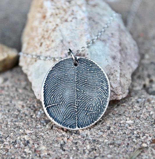 Two Fingerprint Necklace