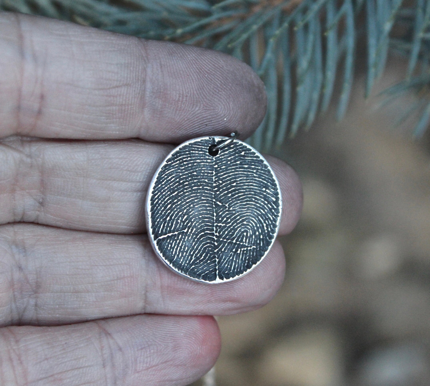 Two Fingerprint Necklace