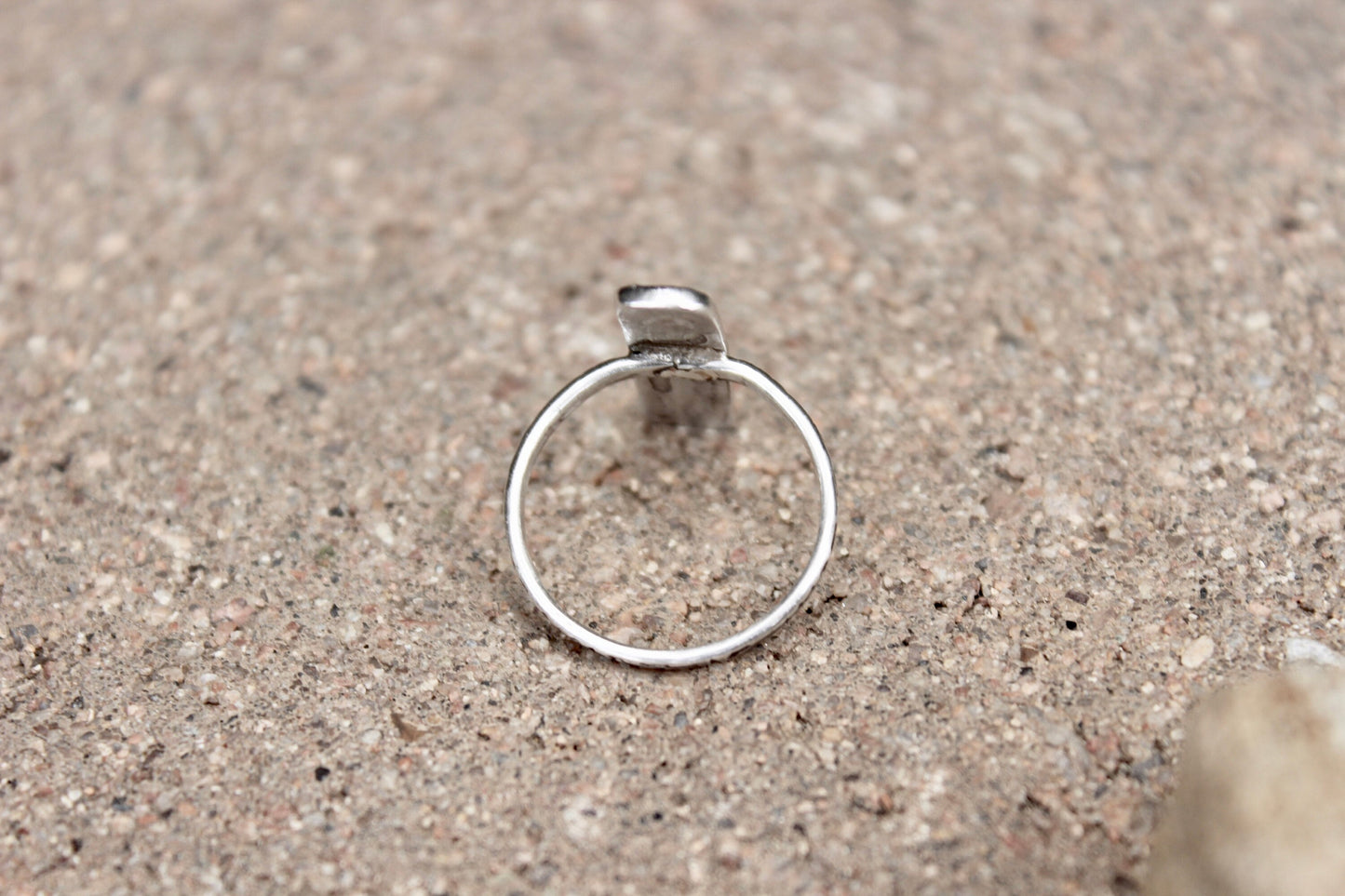 Rectangle Fingerprint Ring