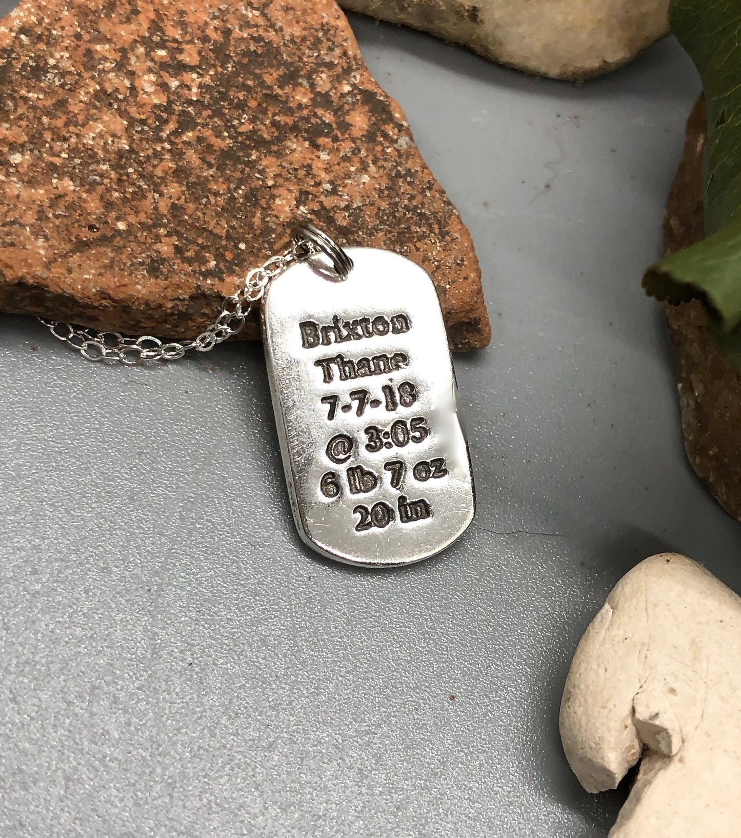 Footprint Charm in Sterling Silver