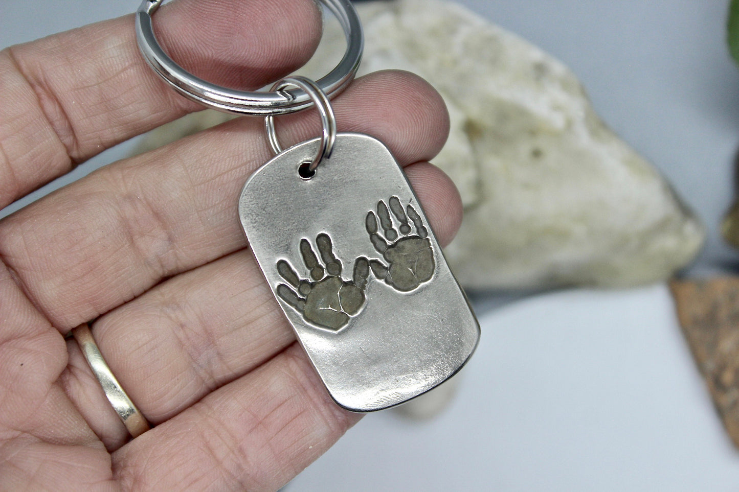 Handprints Keychain