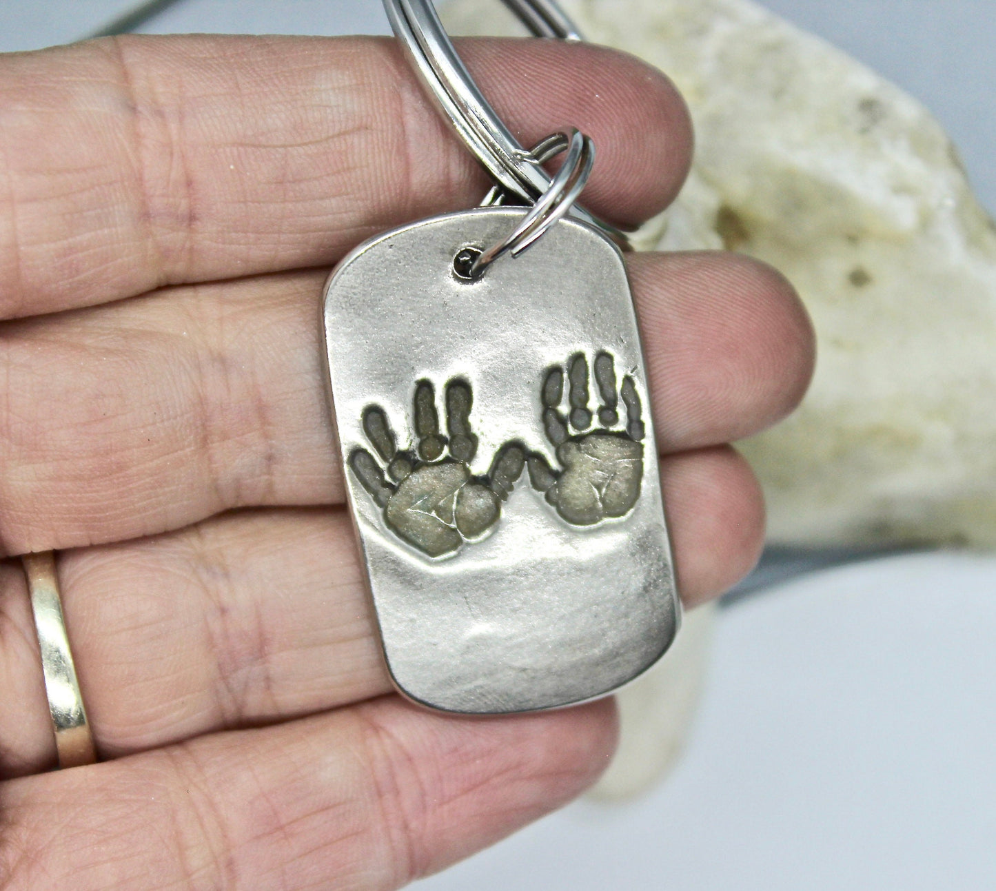 Handprints Keychain