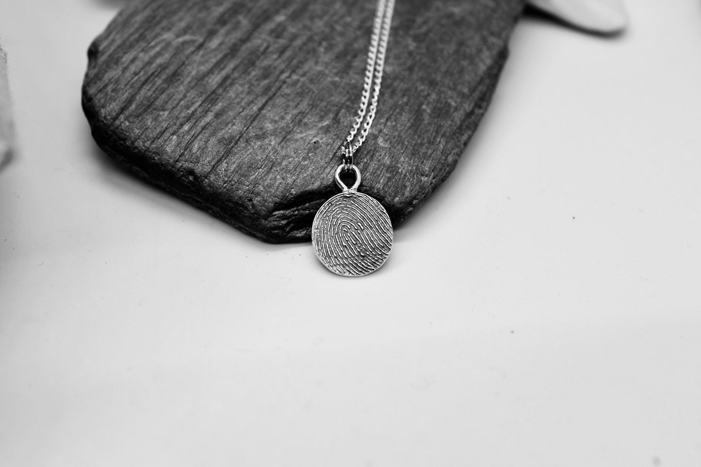 Fingerprint Necklace with Bail