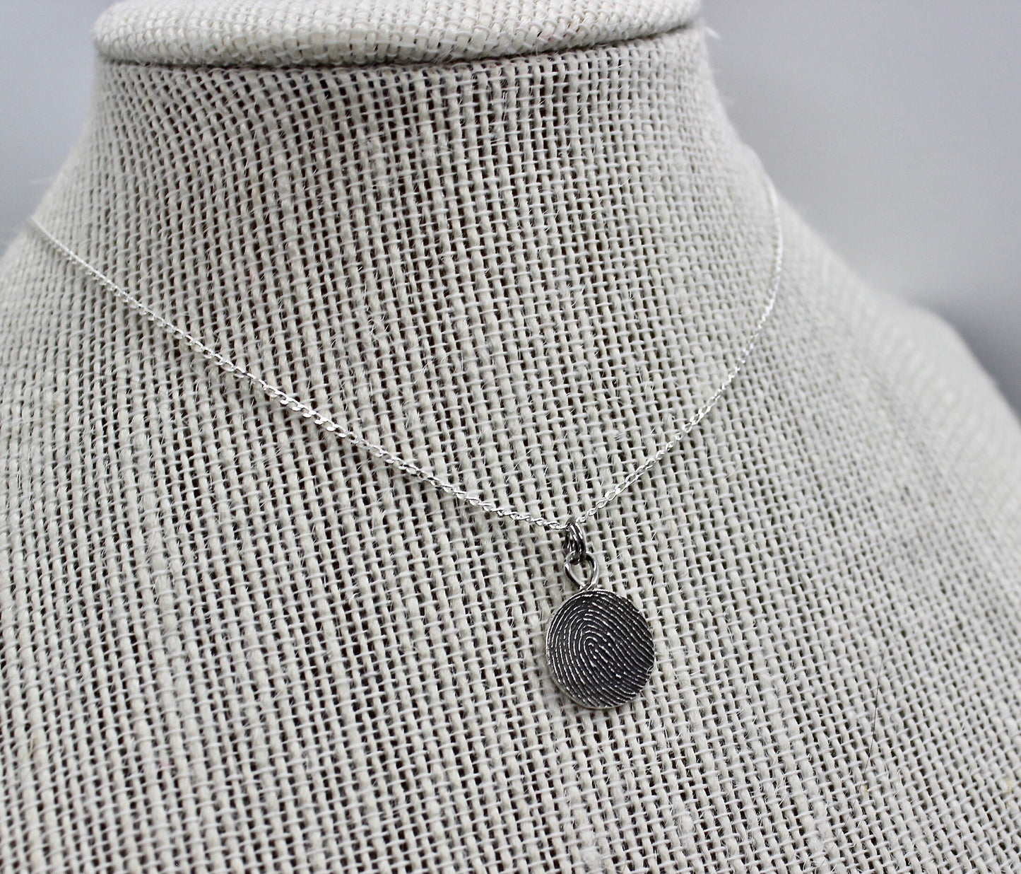 Fingerprint Necklace with Bail