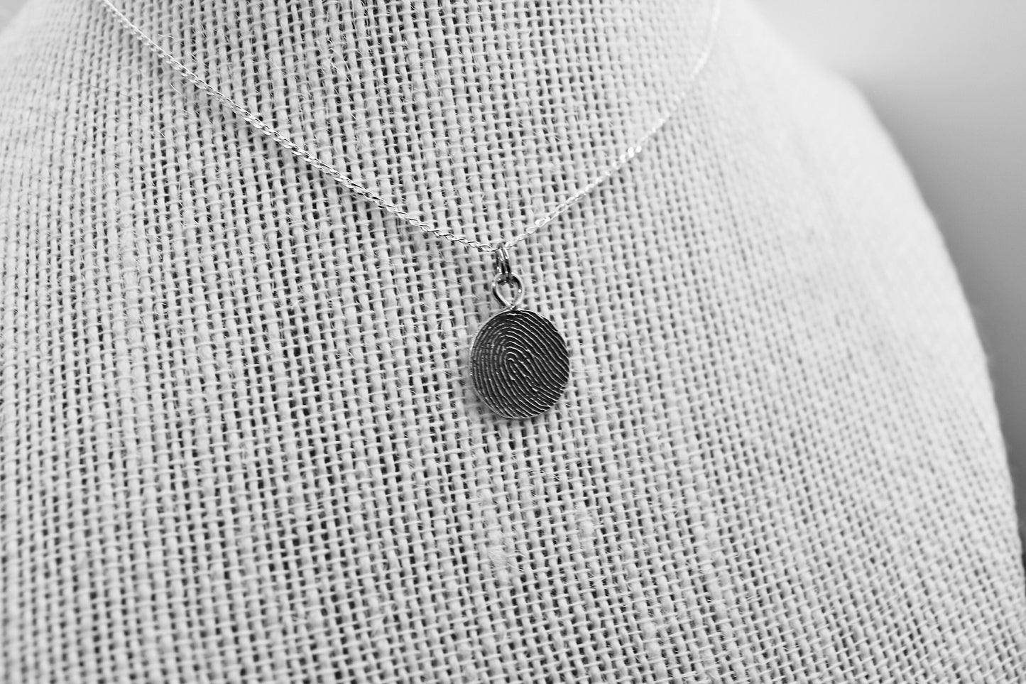 Fingerprint Necklace with Bail