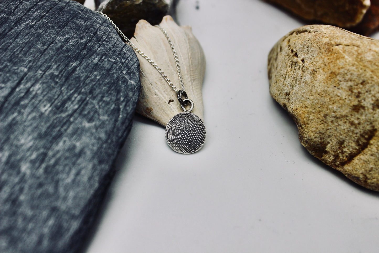 Fingerprint Necklace with Bail