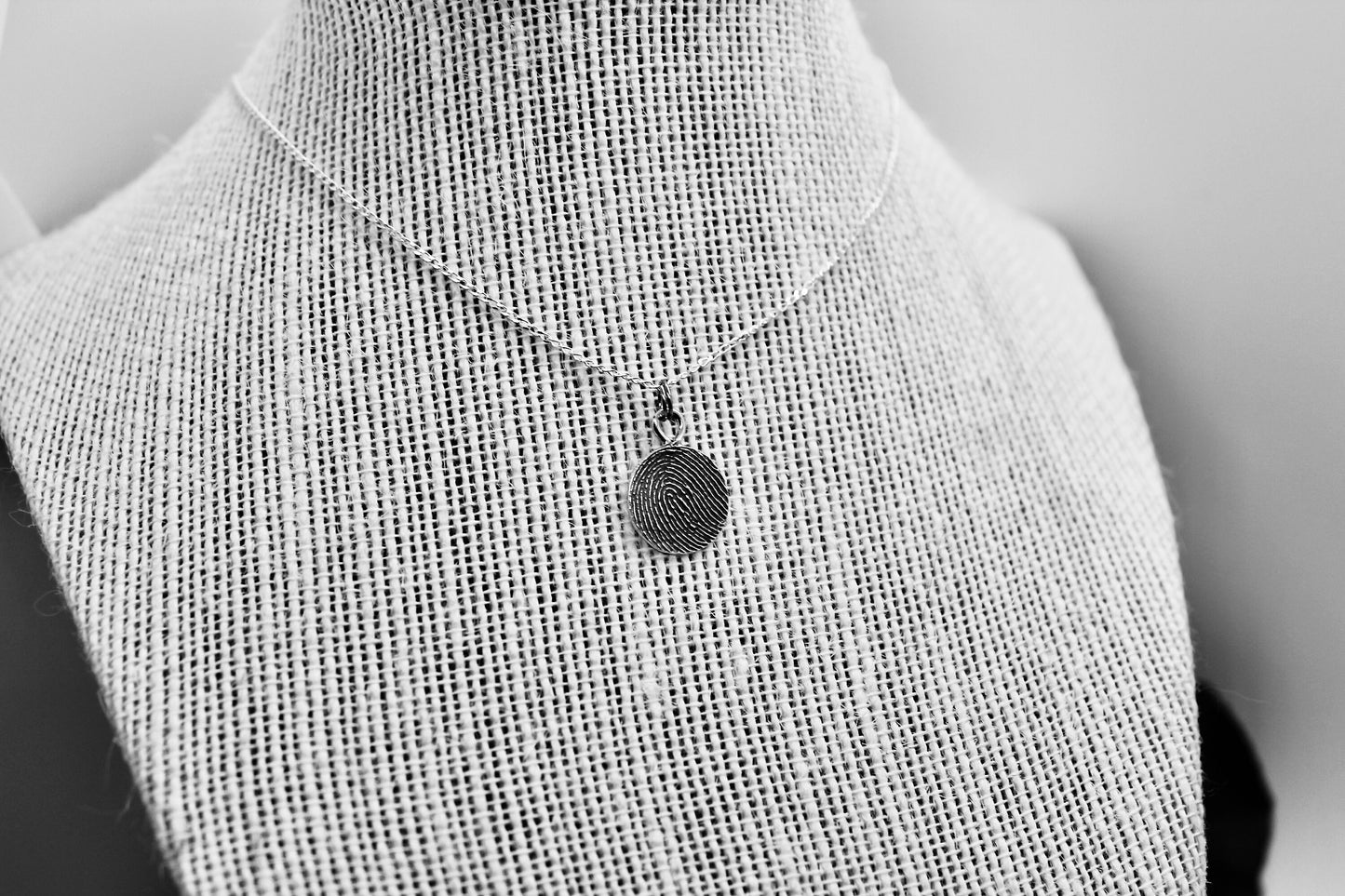 Fingerprint Necklace with Bail
