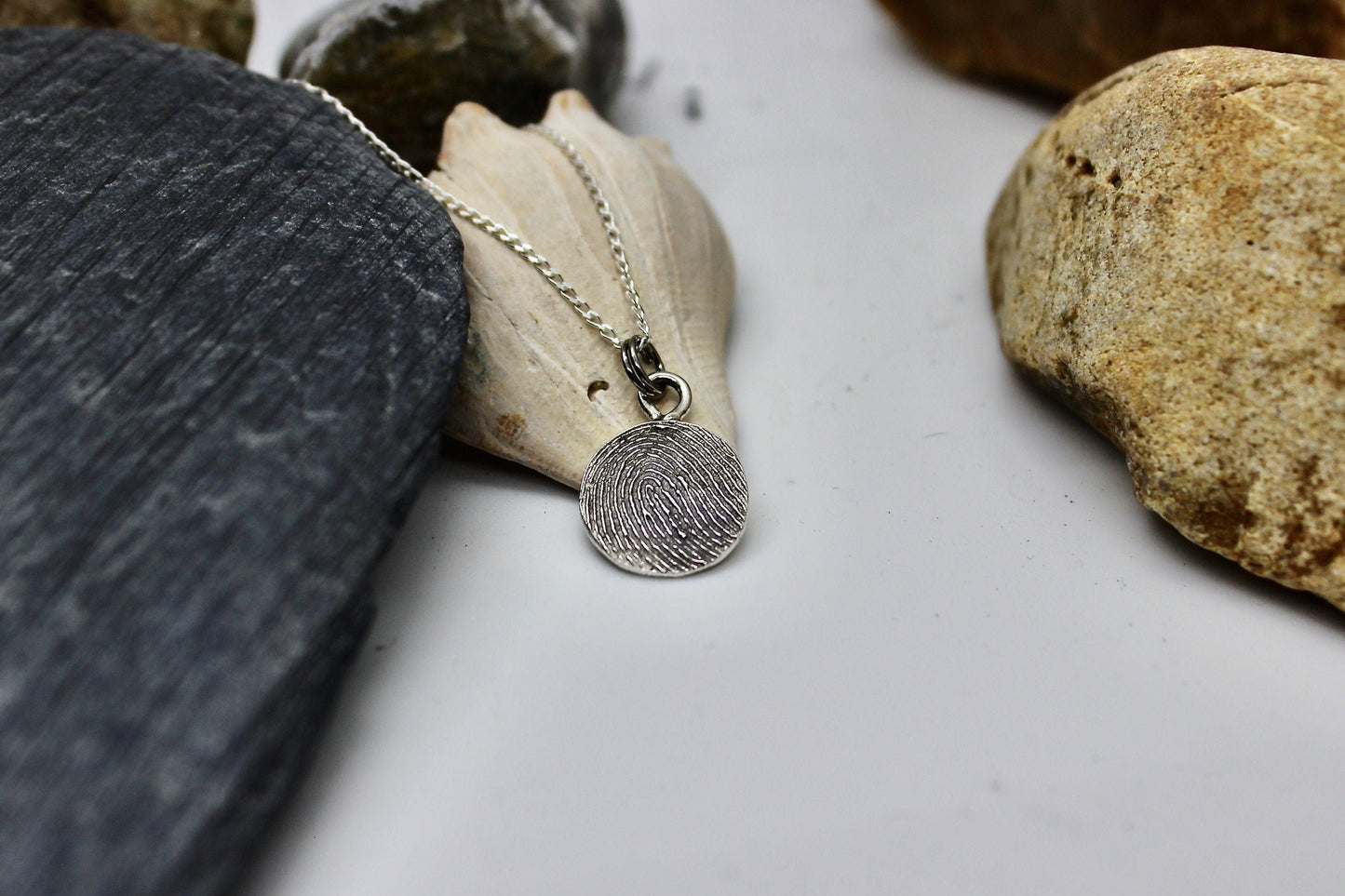 Fingerprint Necklace with Bail