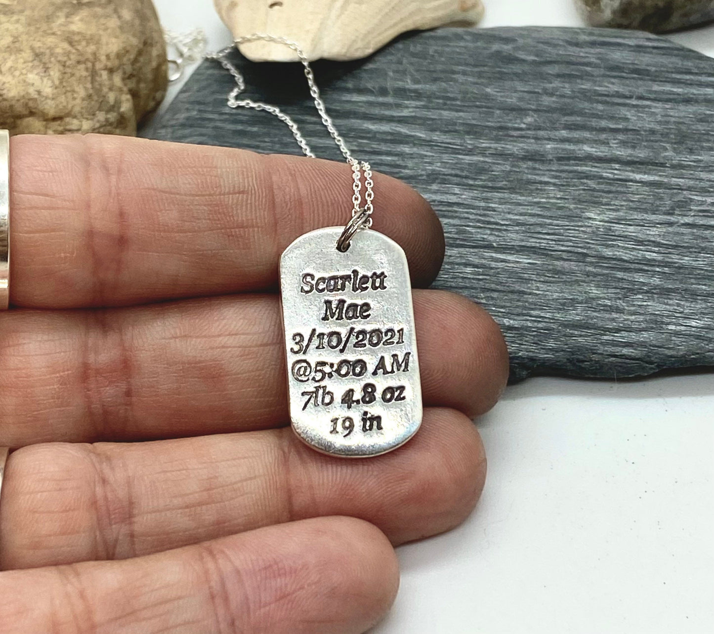 Footprint Charm in Sterling Silver