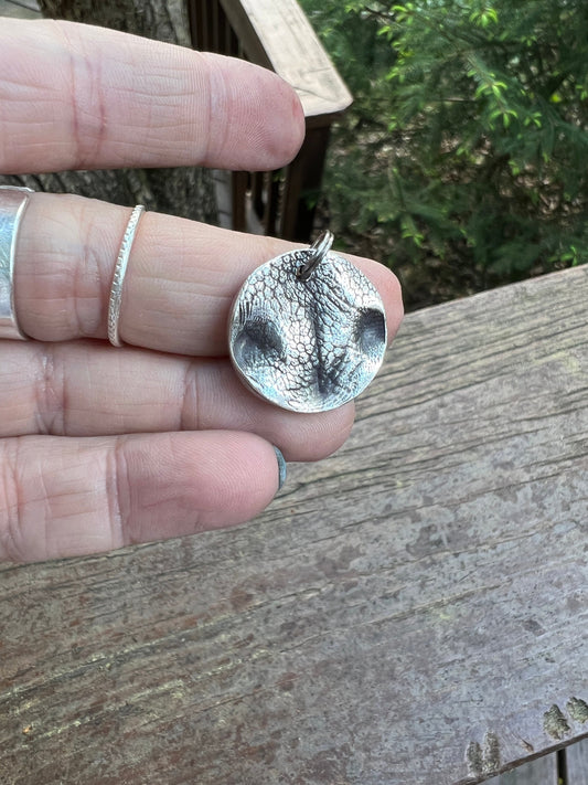 Real Dog Nose Print Charm