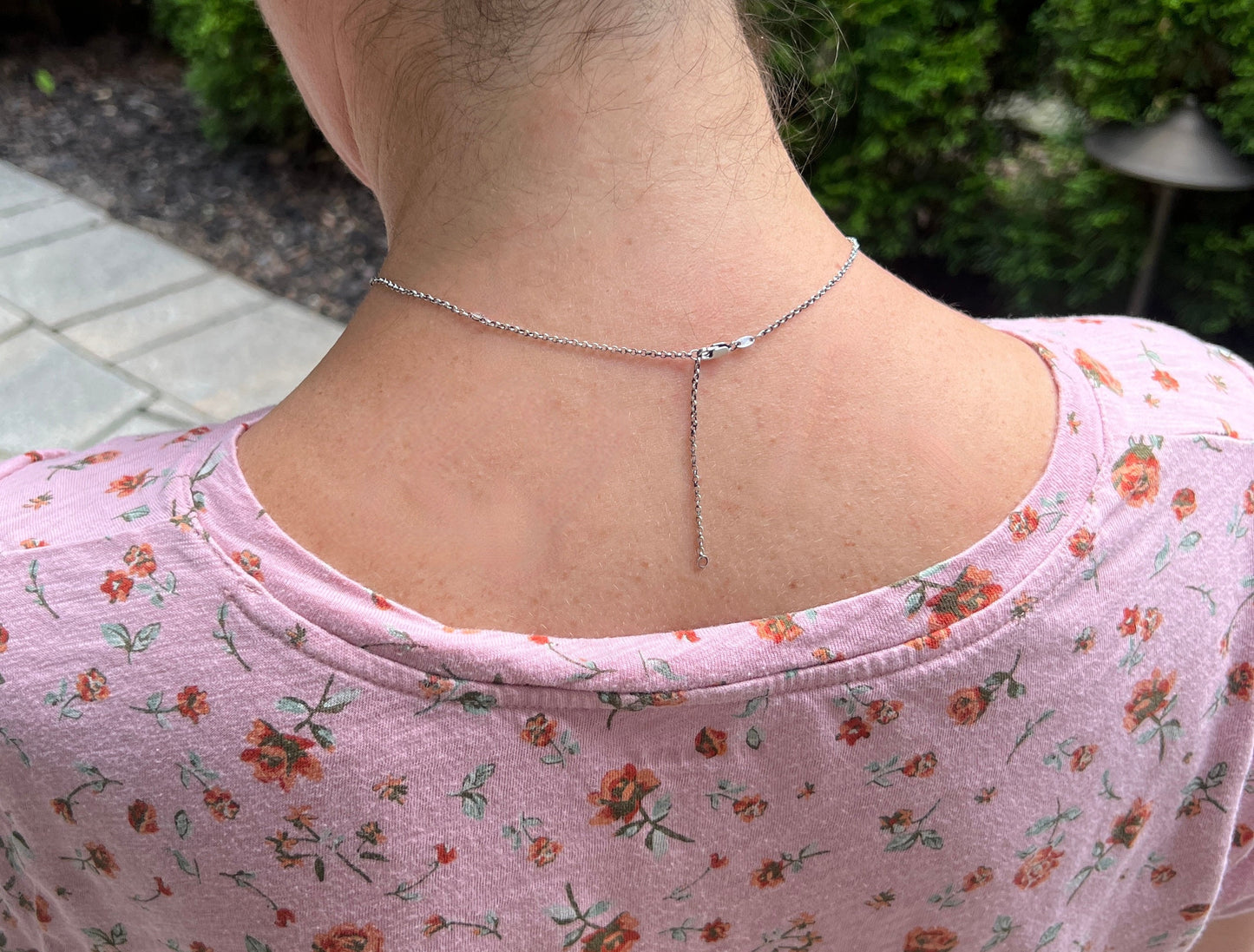 Fingerprint Charm with Handwriting on the Back