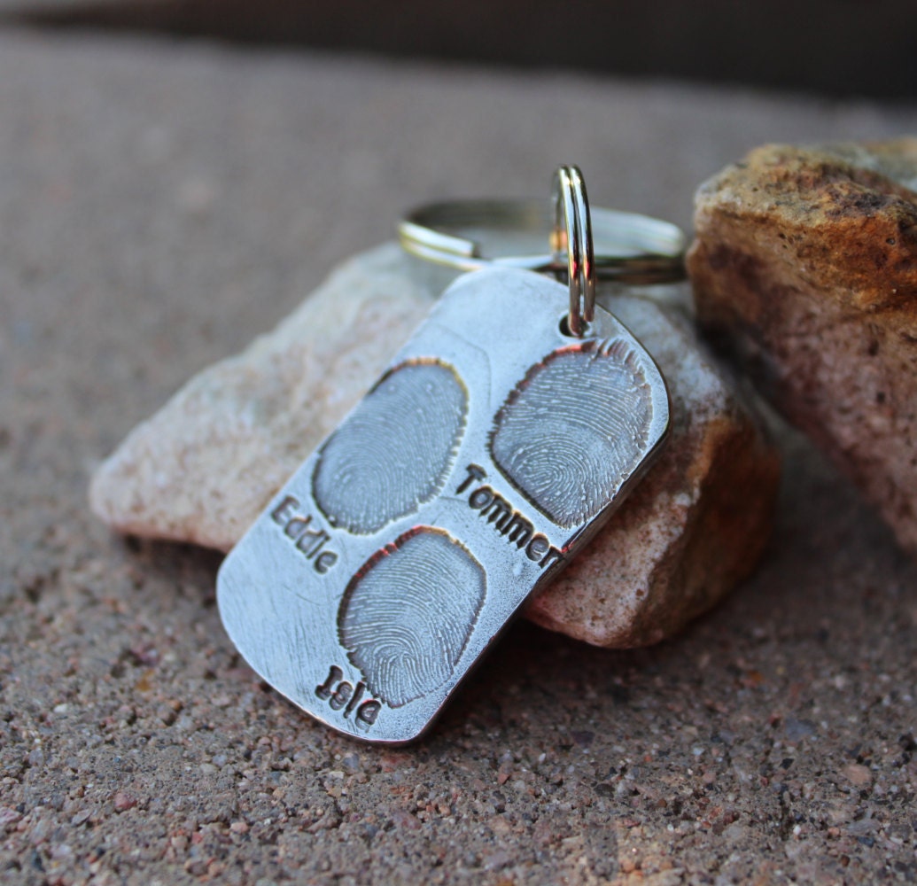 Child's Fingerprint Keychain