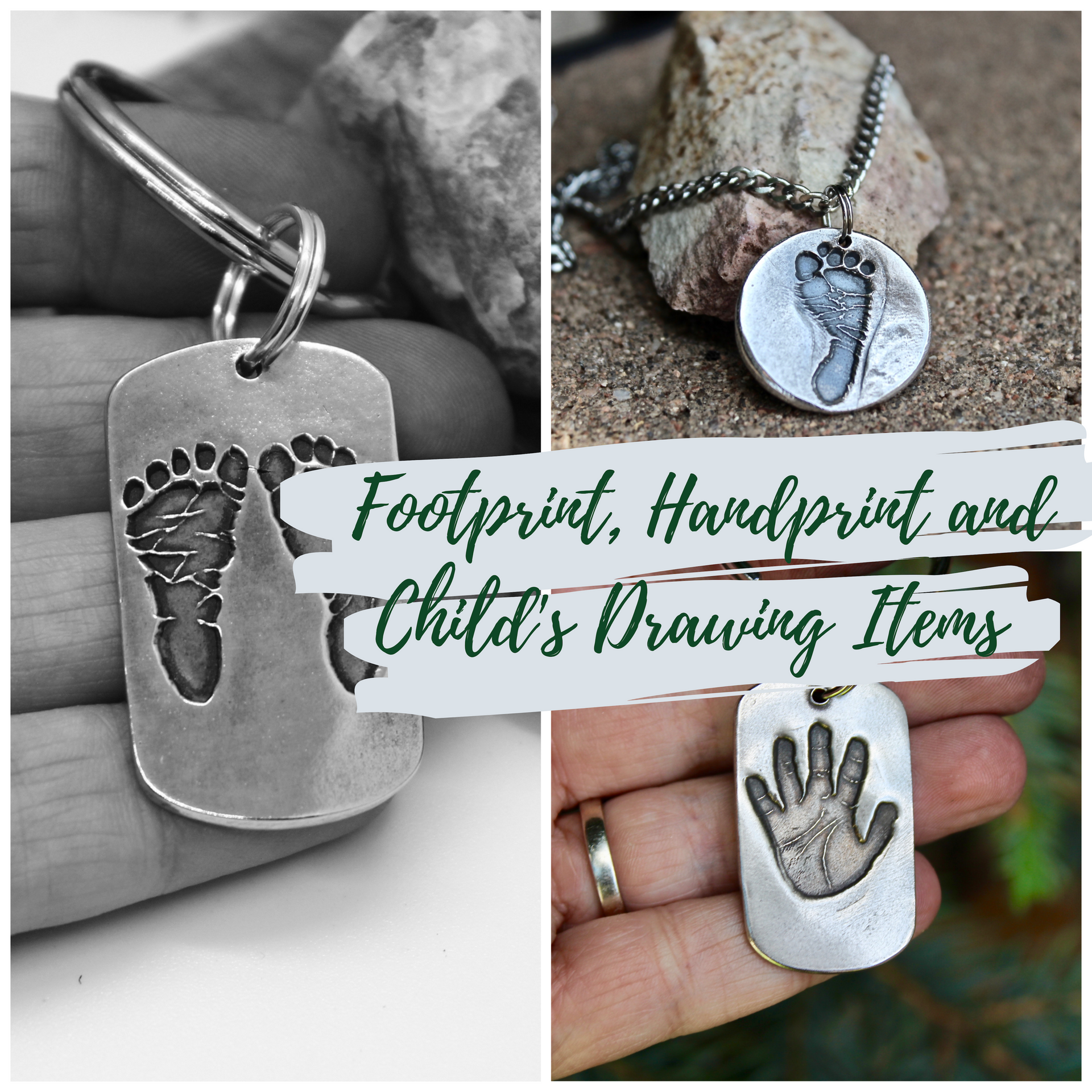 Footprint, Handprint & Child's Drawing Items