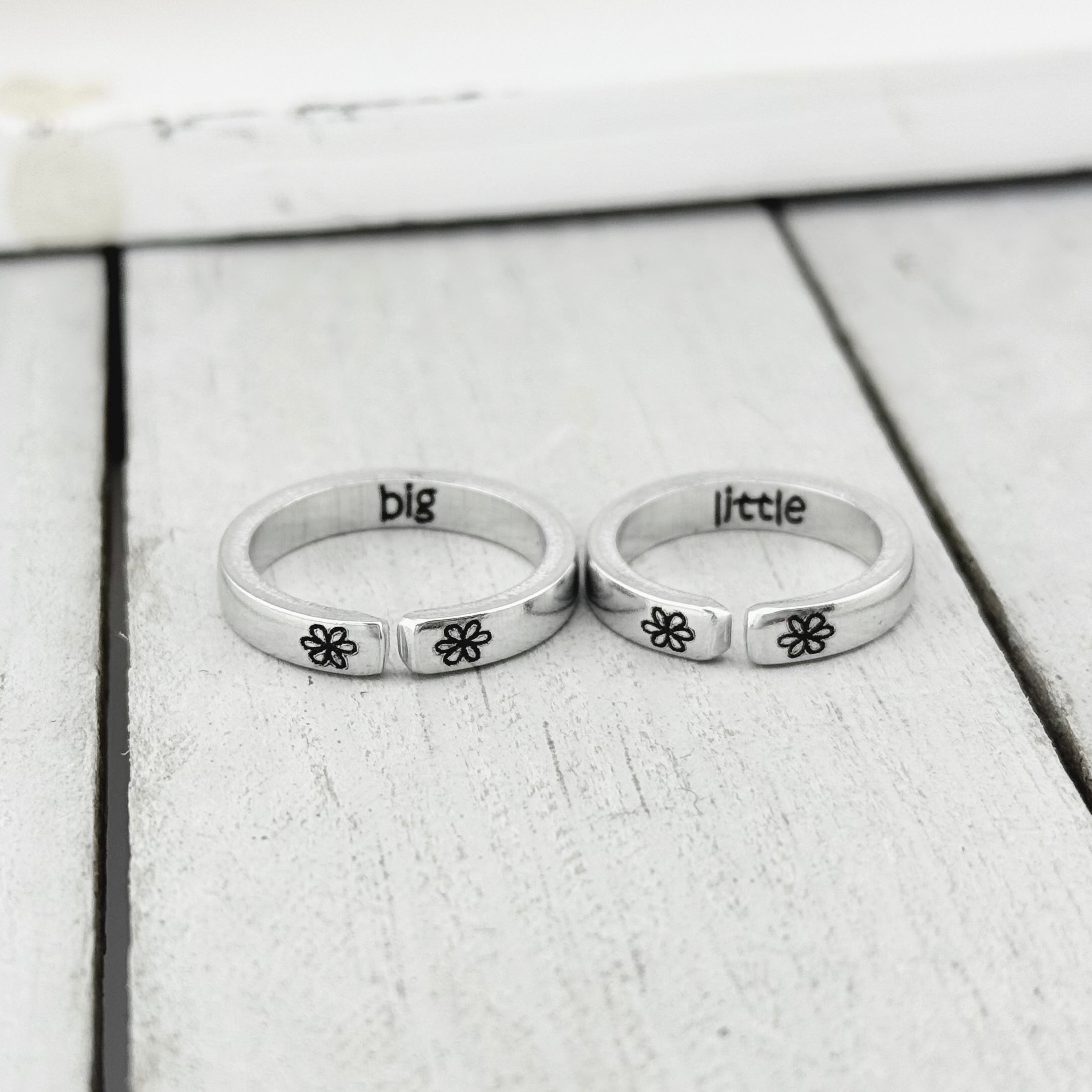 Big Little Sister Ring Set