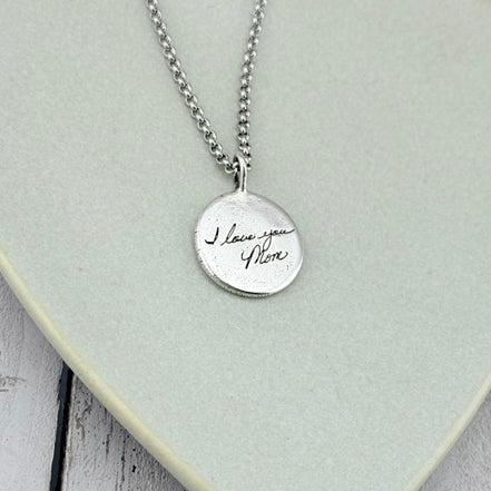 Sterling Silver Handwriting Charm