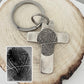 Fingerprint Cross Keychain