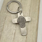 Fingerprint Cross Keychain