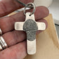 Fingerprint Cross Keychain