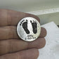 Footprint token, coin, golf placeholder