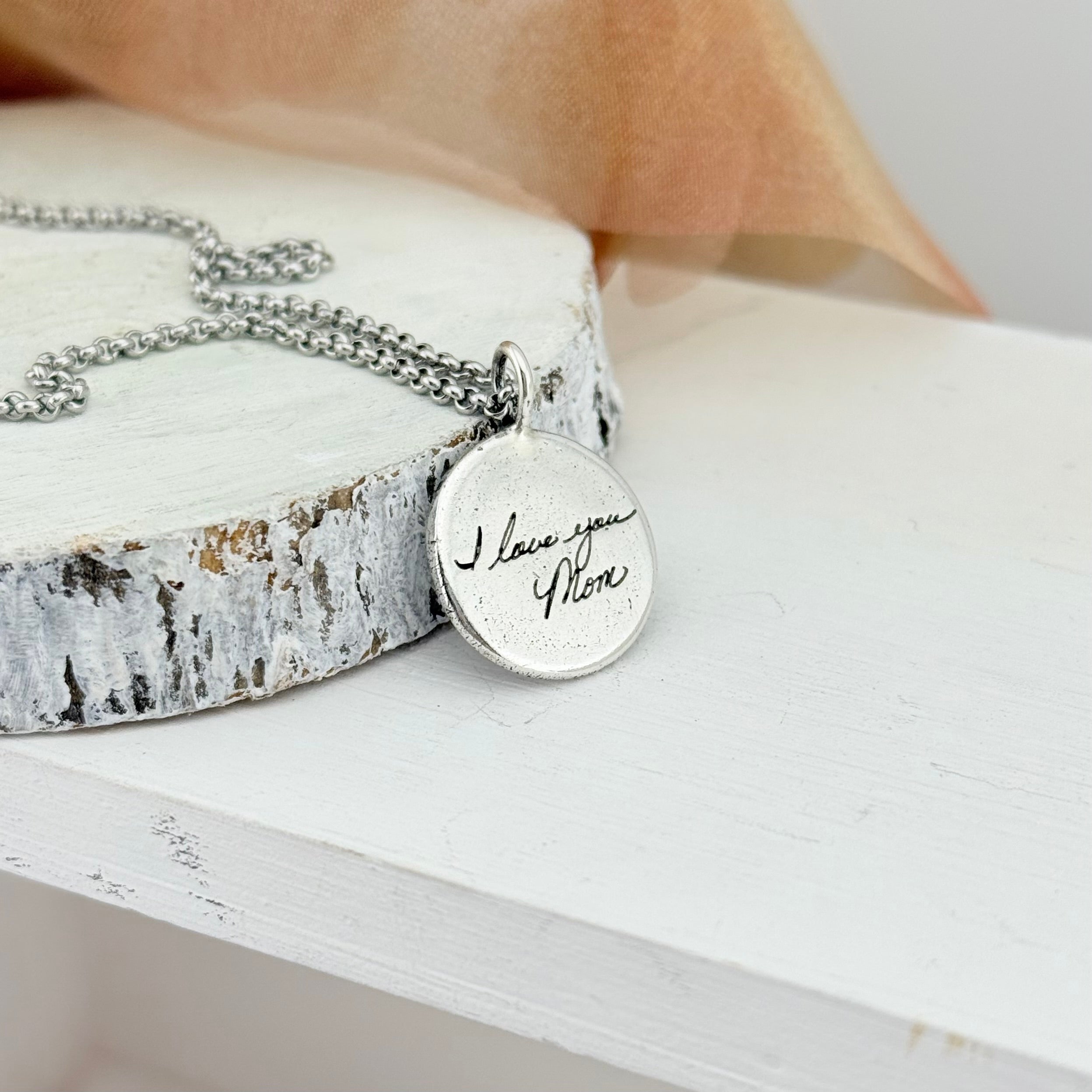 Sterling Silver Handwriting Charm