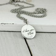 Sterling Silver Handwriting Charm