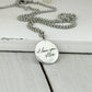 Sterling Silver Handwriting Charm