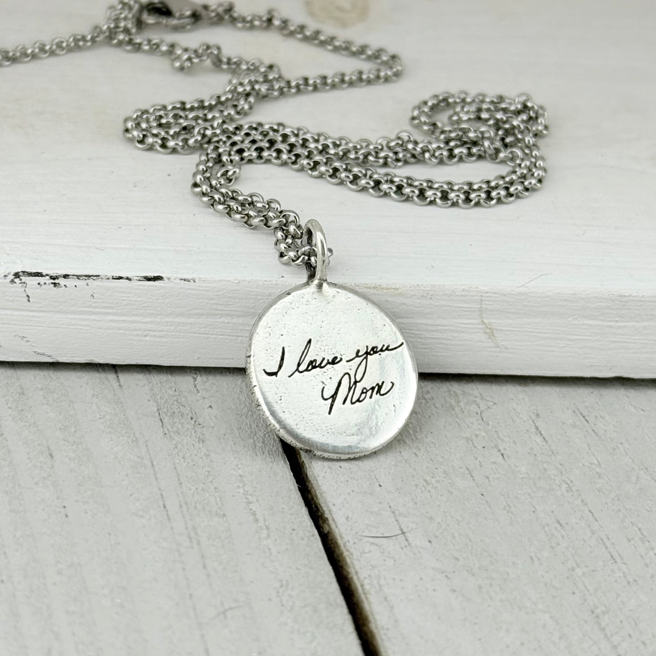Sterling Silver Handwriting Charm