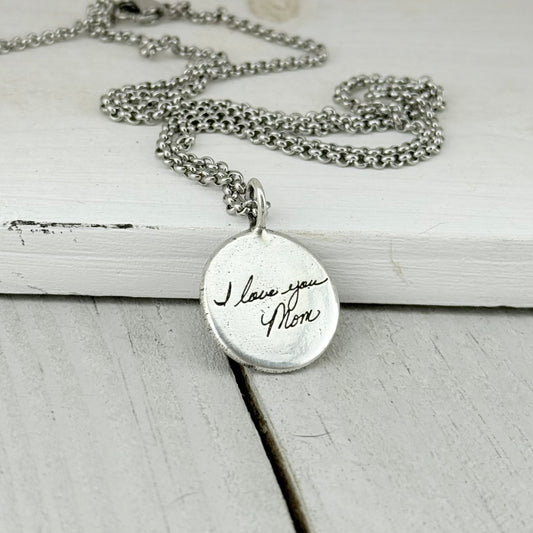 Sterling Silver Handwriting Charm