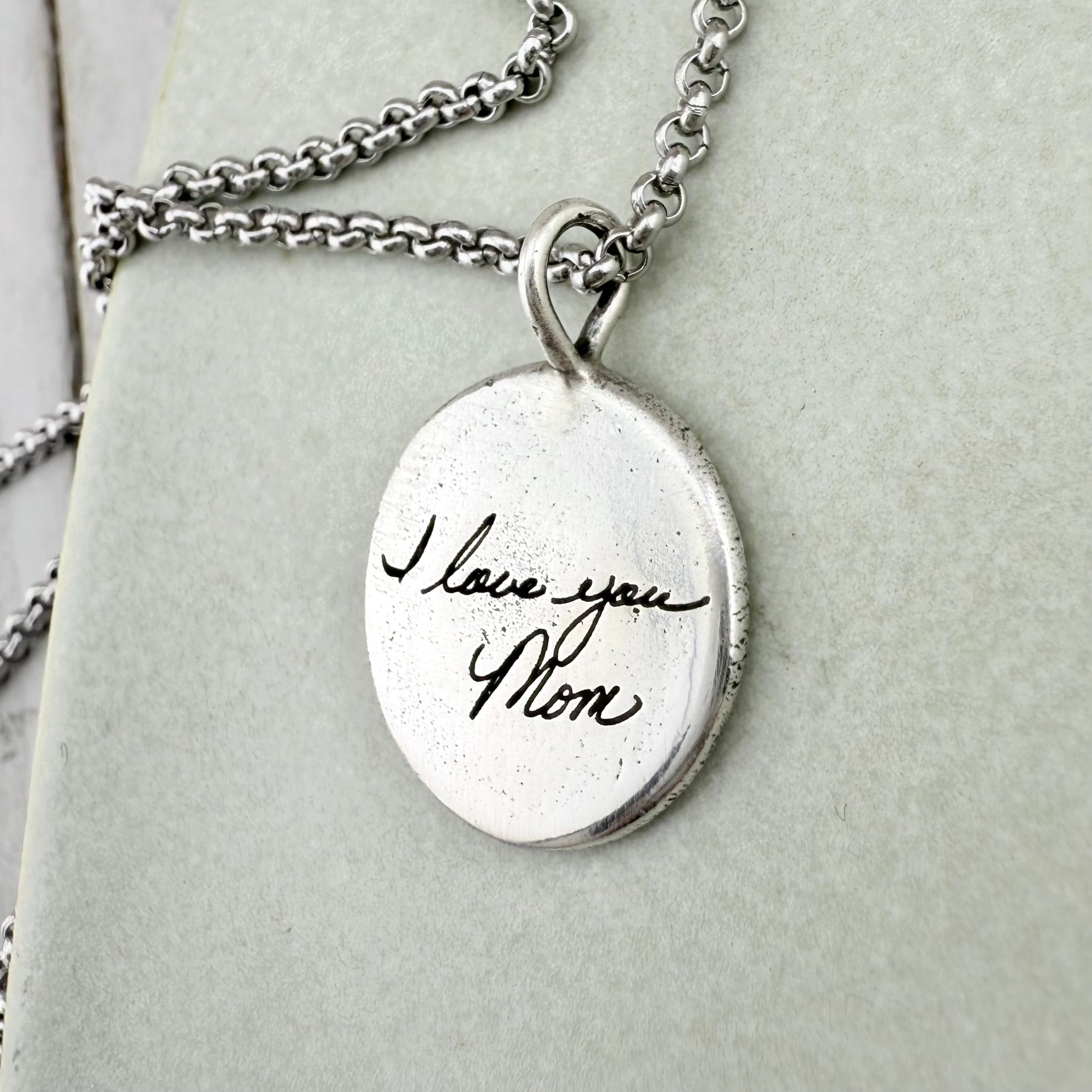 Sterling Silver Handwriting Charm