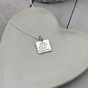 Square Handwriting charm