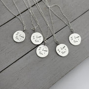 Sterling Silver Handwriting Charm