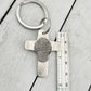 Fingerprint Cross Keychain