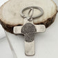 Fingerprint Cross Keychain