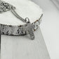 Small Silver Fingerprint Cross Memorial Pendant