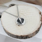 Footprint Charm in Solid Sterling Silver